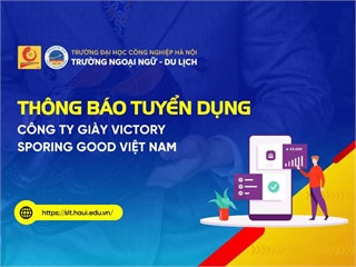 Công ty TNHH giầy Victory Sporing Good Việt Nam tuyển dụng