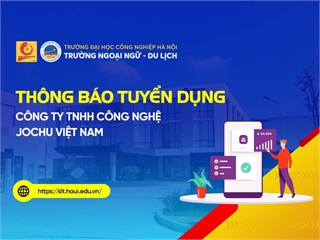 Công ty TNHH Công nghệ JOCHU Việt Nam tuyển dụng