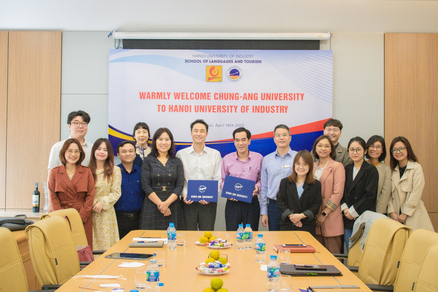Ký kết Biên bản ghi nhớ hợp tác (MOU) với Trường Đại học Chung-Ang, Hàn Quốc