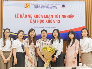 Lễ bảo vệ khóa luận tốt nghiệp ngành Du lịch, Quản trị dịch vụ du lịch & Lữ hành, Quản trị khách sạn – nhà hàng và Ngôn ngữ Trung Quốc