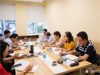 Đón tiếp và làm việc với đại diện Hội Ngôn ngữ học Việt Nam về việc tổ chức Hội thảo Ngữ học toàn quốc 2022