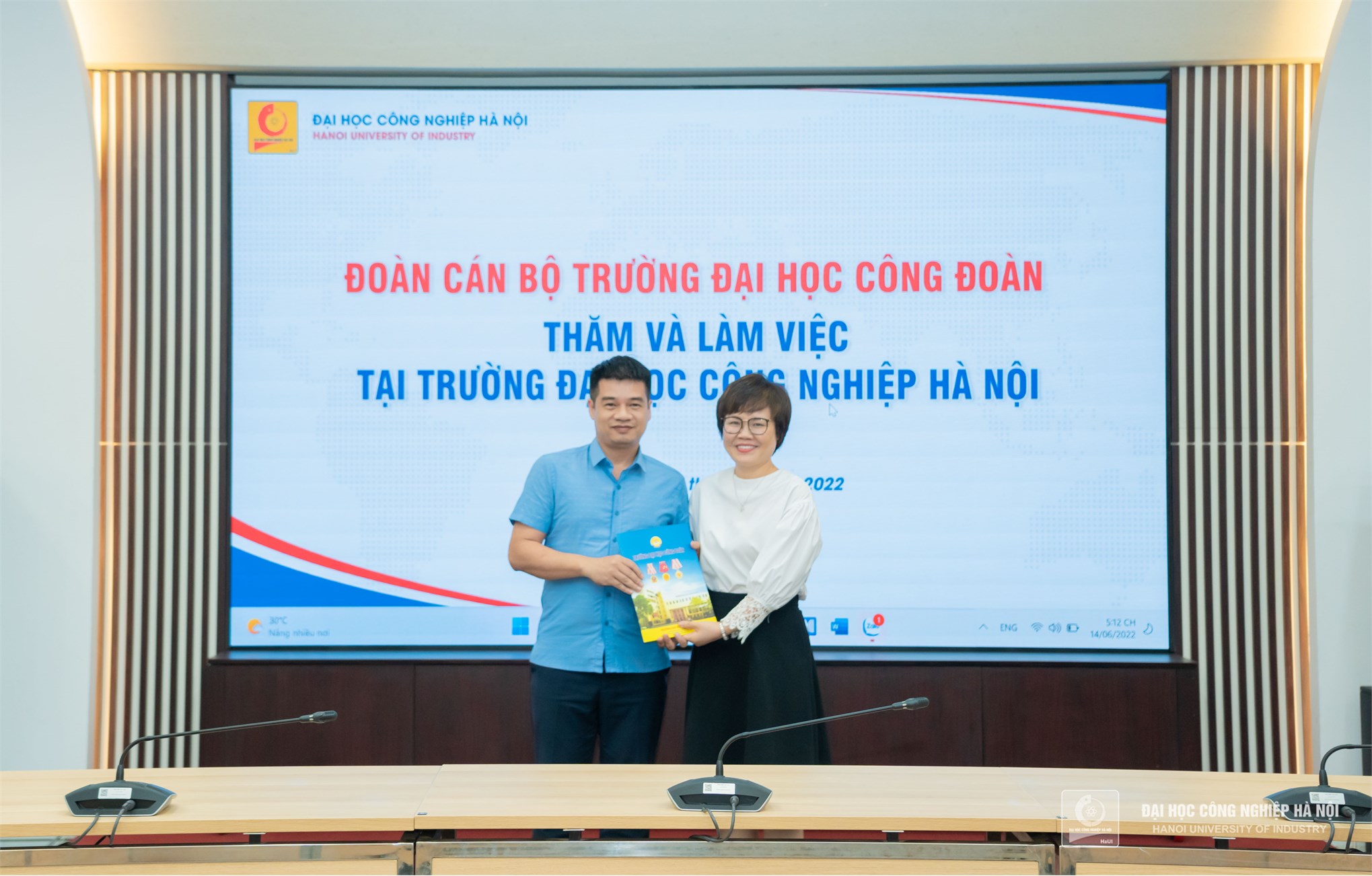 Đại học Công đoàn thăm và làm việc tại Đại học Công nghiệp Hà Nội