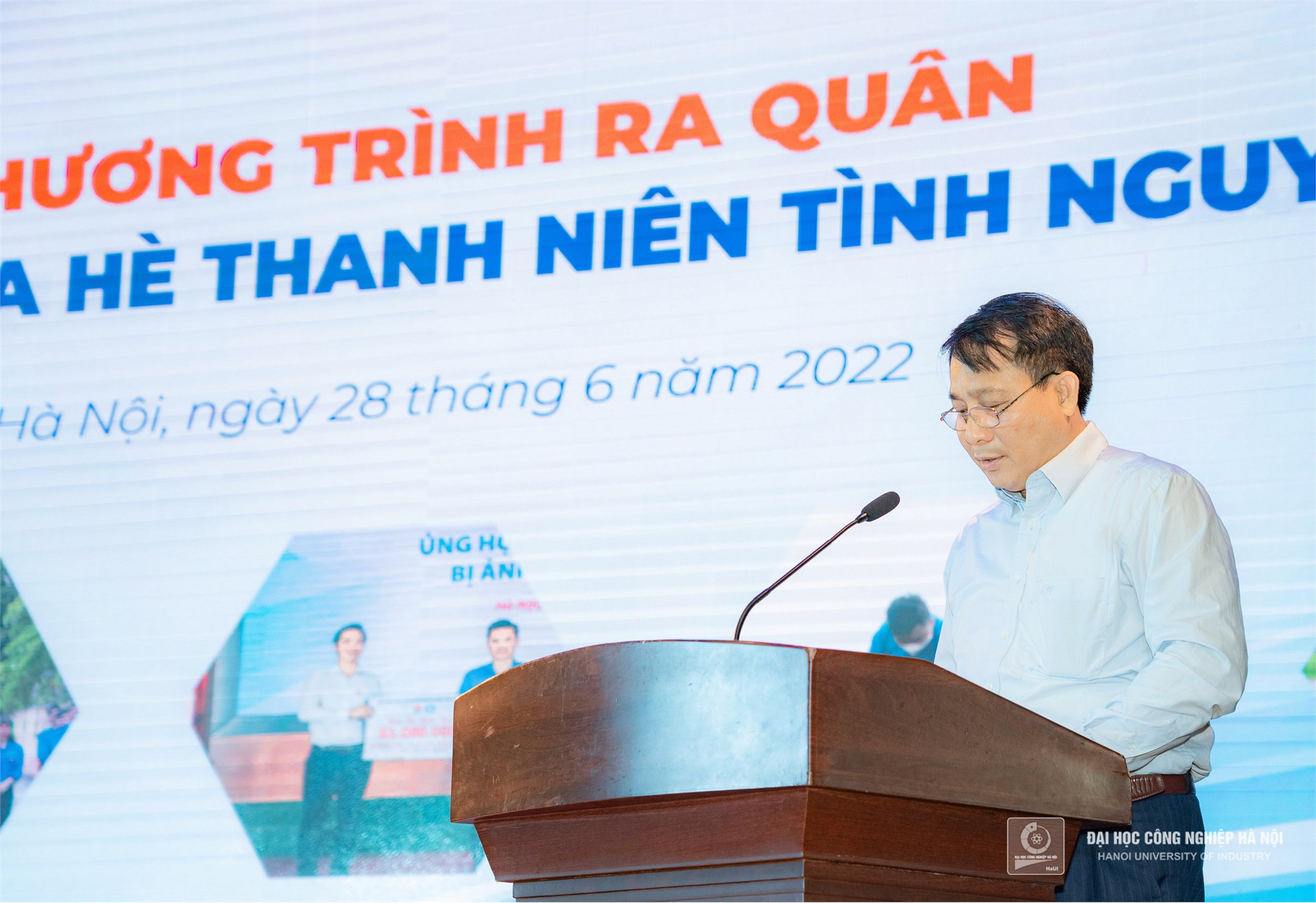 Tuổi trẻ Trường Đại học Công nghiệp Hà Nội ra quân chiến dịch mùa hè thanh niên tình nguyện 2022