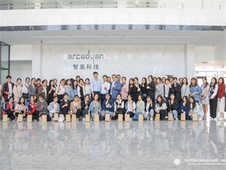 Tham quan Công ty TNHH Arcadyan Technology Việt Nam của sinh viên Khoá 14 khoa Ngôn ngữ Trung Quốc
