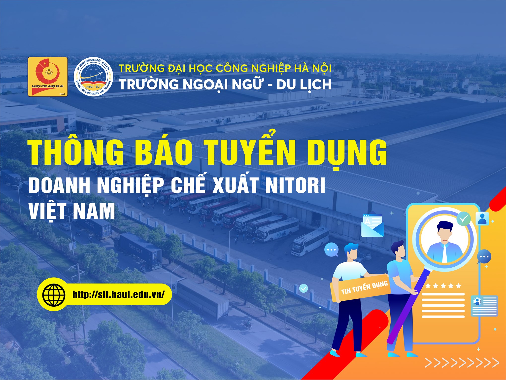 Doanh nghiệp chế xuất Nitori Việt Nam thông báo tuyển dụng