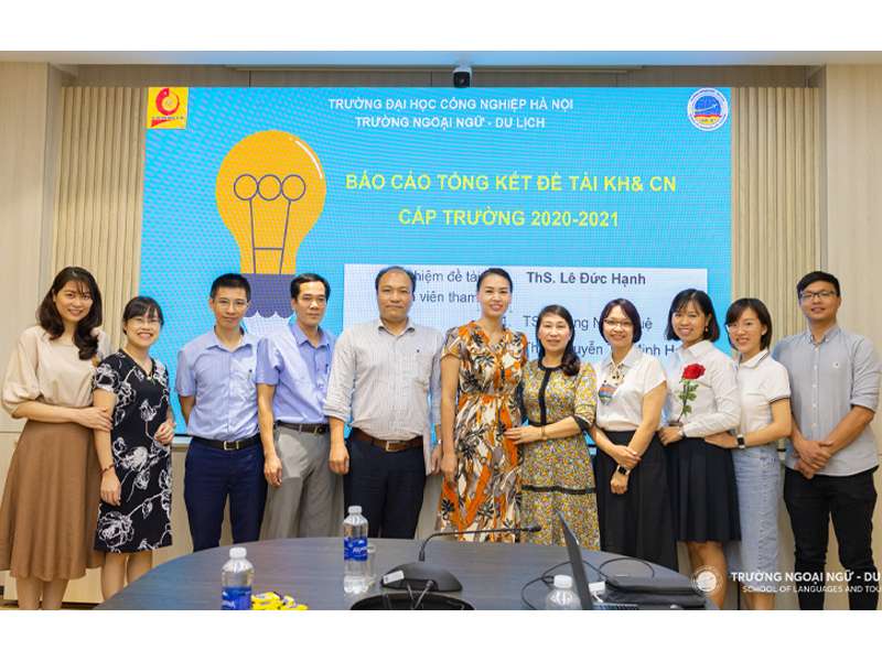 Nghiệm thu đề tài nghiên cứu khoa học cấp trường do ThS. Lê Đức Hạnh chủ nhiệm