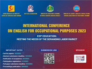 INTERNATIONAL CONFERENCE ON ENGLISH FOR OCCUPATIONAL PURPOSES 2023 “EOP Education: Meeting the needs of the demanding labor market”