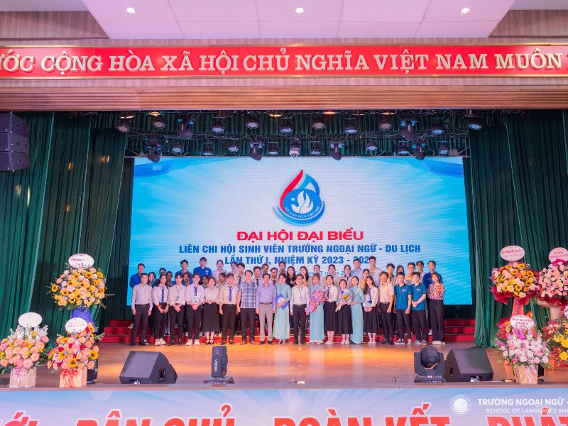 Đại hội đại biểu Liên chi Hội Sinh viên Trường Ngoại ngữ - Du lịch, Đại học Công nghiệp Hà Nội lần thứ I, nhiệm kỳ 2023 - 2025