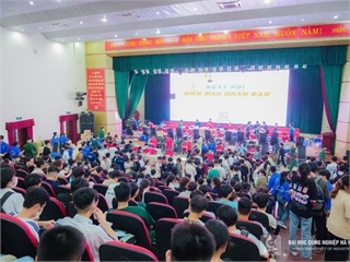 Hơn 700 cán bộ, giảng viên, sinh viên Đại học Công nghiệp Hà Nội tham gia Ngày hội Hiến máu nhân đạo
