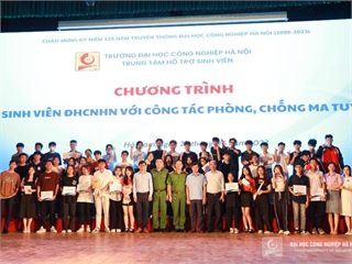 Sinh viên Trường Ngoại ngữ - Du lịch, Trường Đại học Công nghiệp Hà Nội đạt giải Nhất cuộc thi “Sinh viên ĐHCNHN với công tác phòng, chống ma túy"