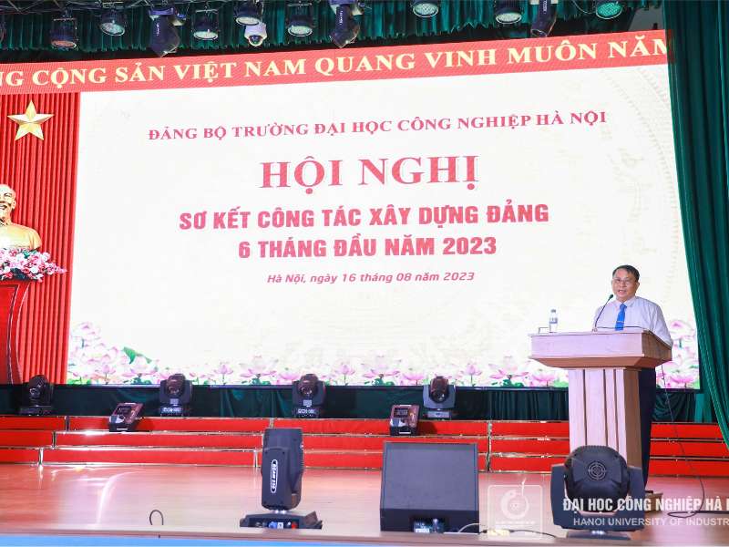 Sơ kết công tác xây dựng Đảng 6 tháng đầu năm 2023