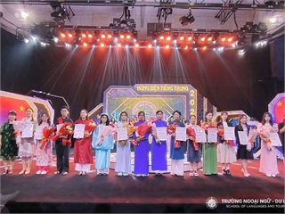 Sinh viên Khoa Ngôn ngữ Trung Quốc, Trường Ngoại ngữ - Du lịch tham gia vòng chung kết Cuộc thi hùng biện tiếng Trung toàn quốc – Đà Nẵng 2023