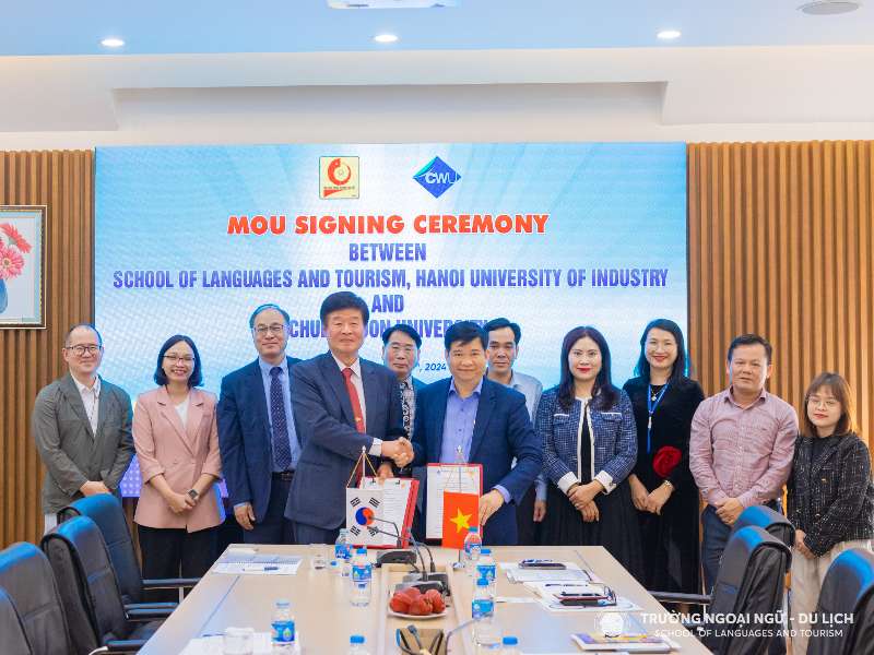 Ký kết Biên bản ghi nhớ hợp tác (MOU) với Đại học Chungwoon - Hàn Quốc