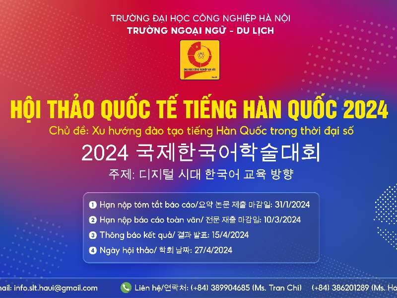 Hội thảo quốc tế tiếng Hàn Quốc: Xu hướng đào tạo tiếng Hàn Quốc trong thời đại số