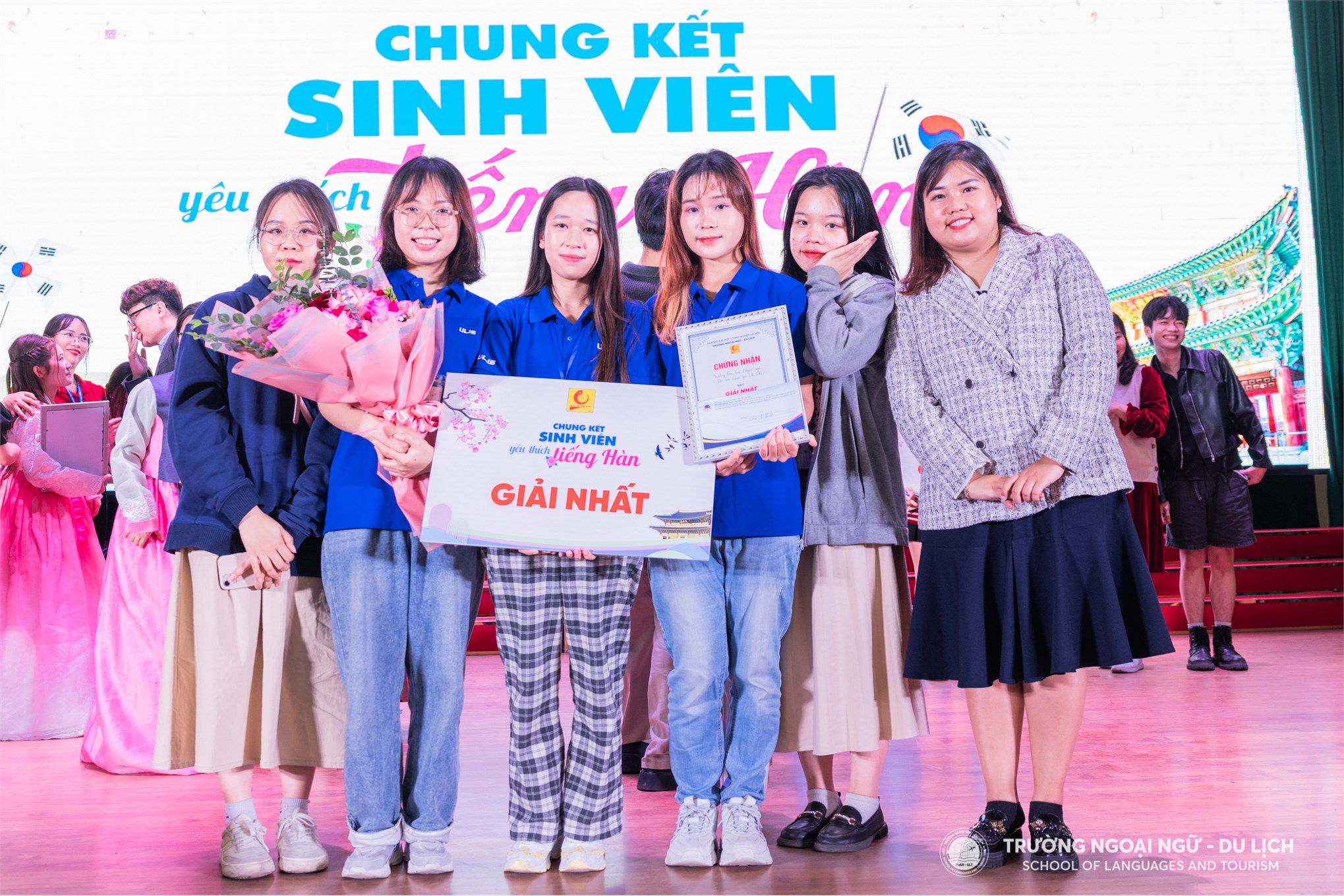 Chung kết cuộc thi Sinh viên yêu thích Tiếng Hàn năm 2023: Sân chơi đầy trí tuệ kết nối sinh viên yêu thích tiếng Hàn Quốc