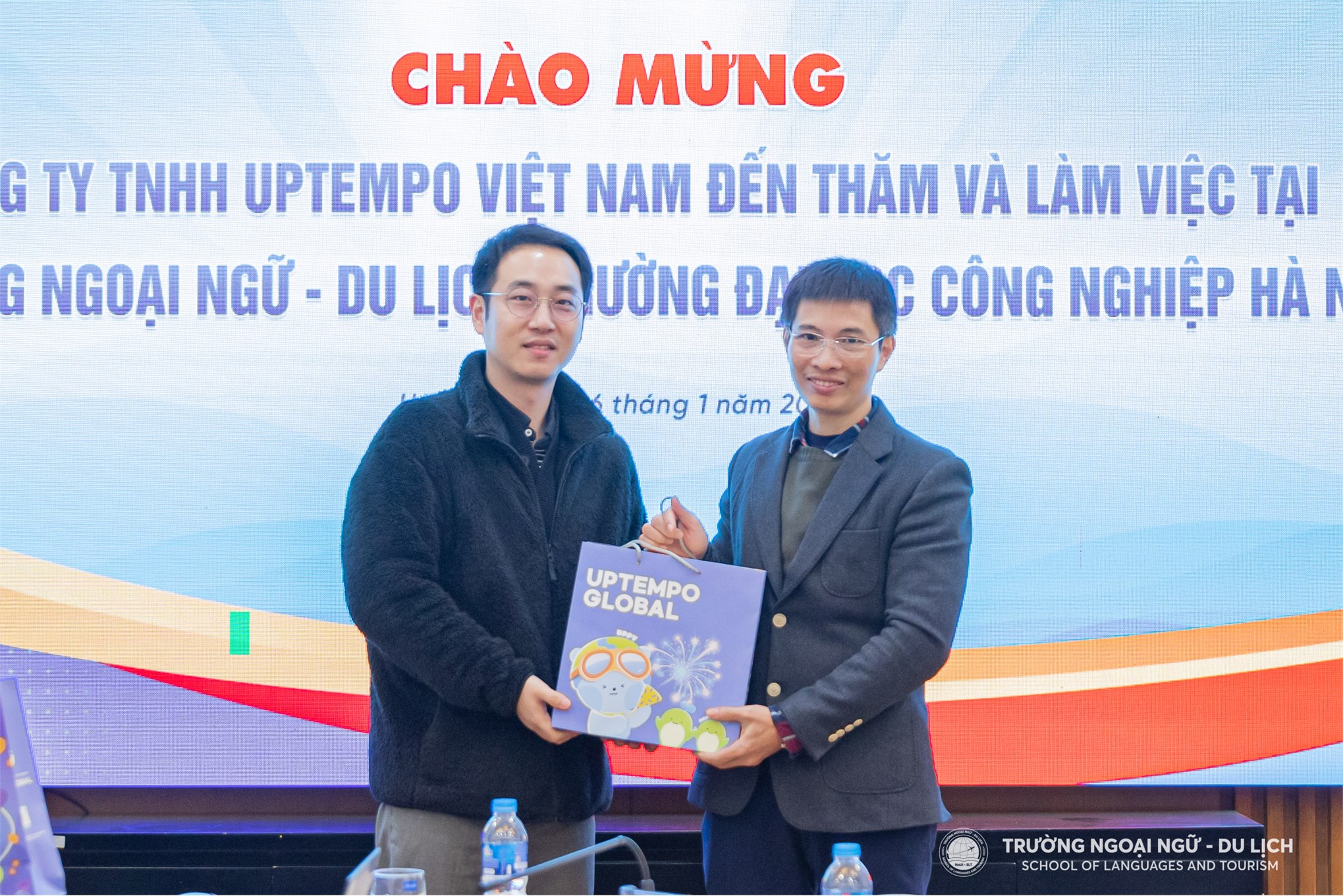 Trường Ngoại ngữ - Du lịch, Trường Đại học Công nghiệp Hà Nội đã tổ chức đón tiếp đoàn công tác Công ty TNHH UPTEMPO Việt Nam