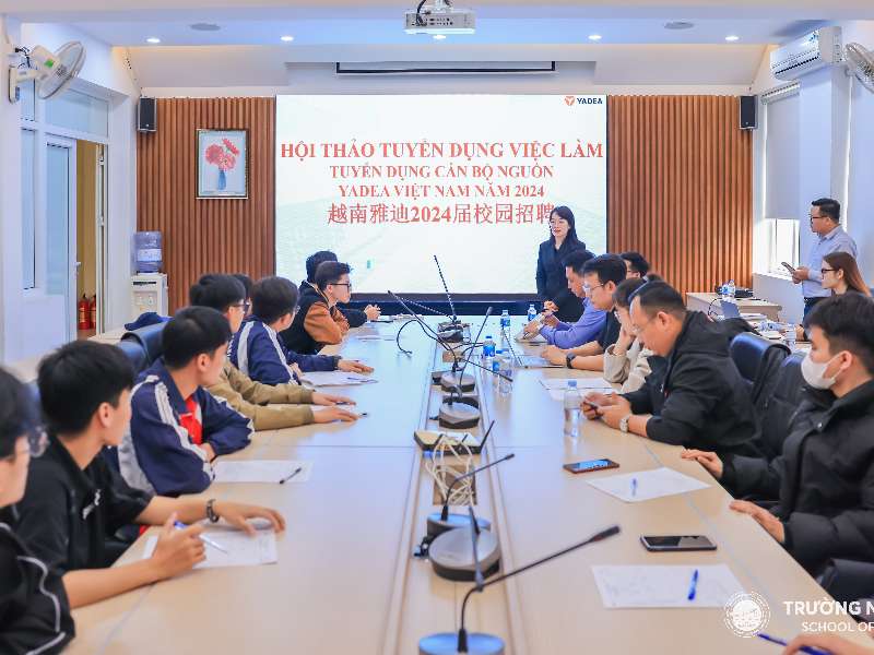 Công ty TNHH Electric Motorcycle Yadea Việt Nam tổ chức Hội thảo tuyển dụng cán bộ nguồn Yadea Việt Nam 2024 tại Trường Ngoại ngữ - Du lịch