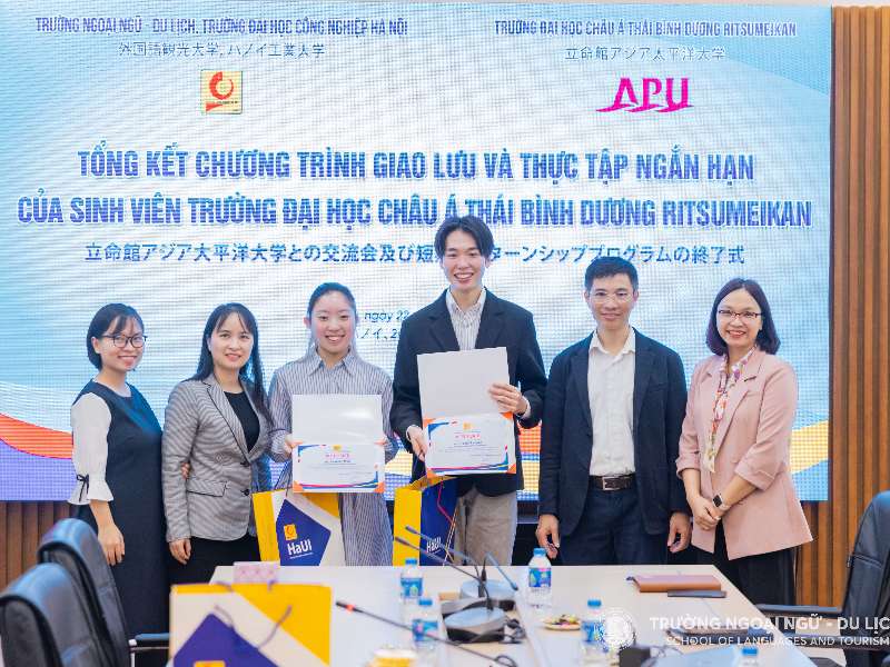 Tổng kết chương trình giao lưu và thực tập ngắn hạn của sinh viên trường Đại học Châu Á Thái Bình Dương Ritsumeikan (APU)