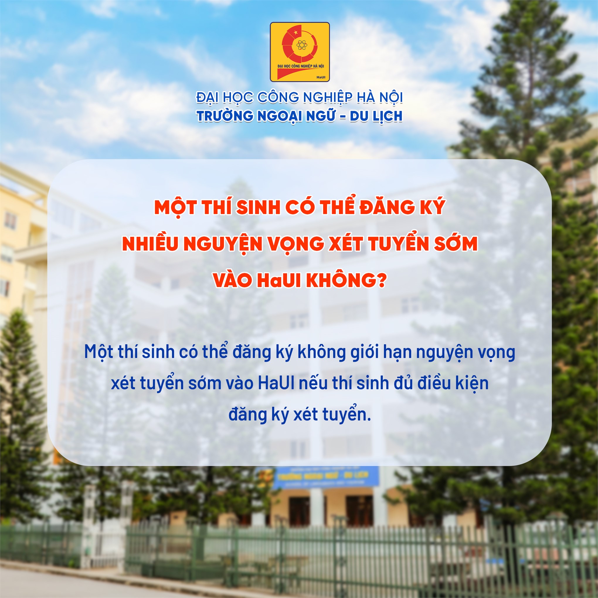 Giải đáp một số thắc mắc khi thí sinh đăng ký xét tuyển sớm đại học chính quy năm 2024