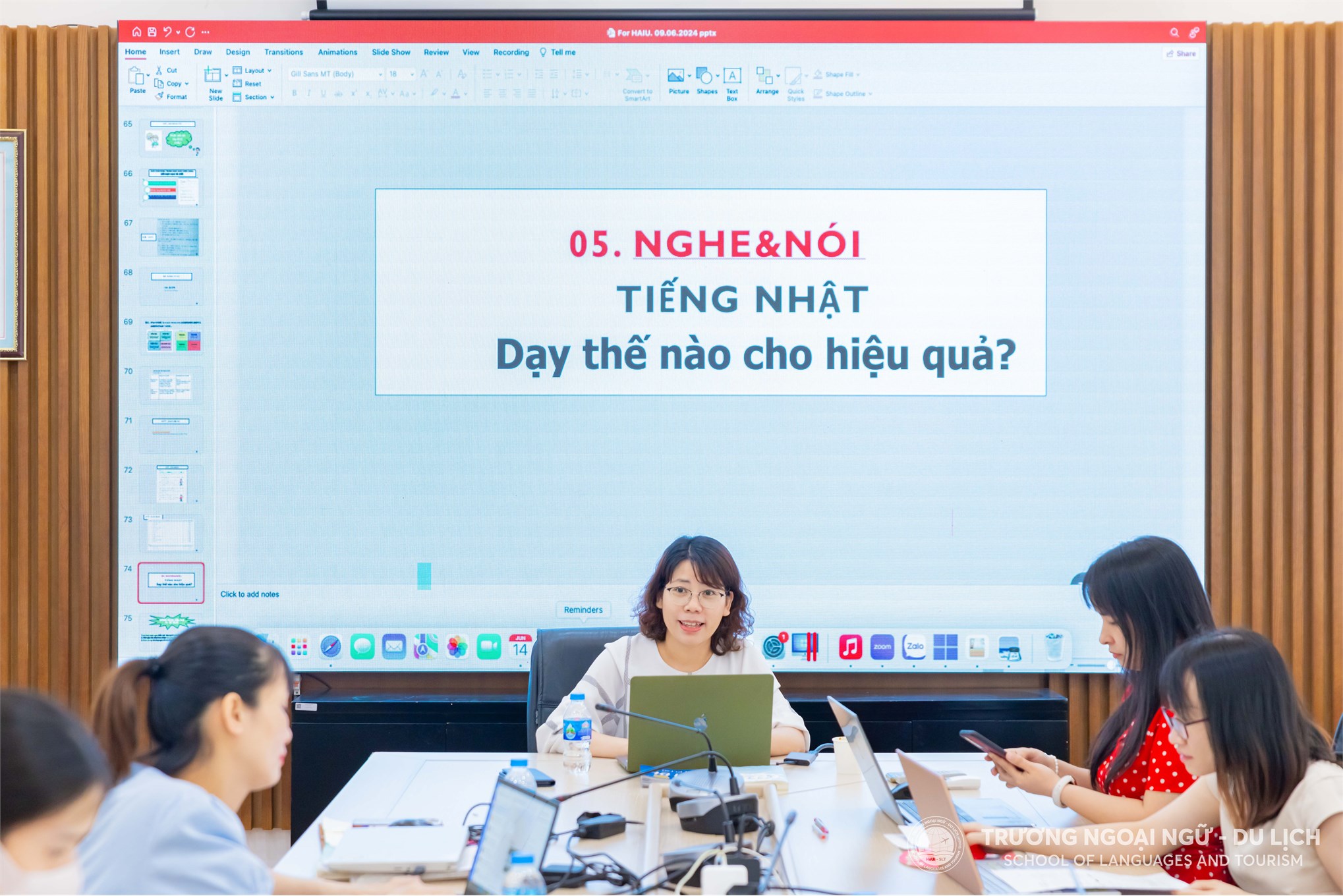 Trường Ngoại ngữ - Du lịch tổ chức tập huấn “ Bồi dưỡng, nâng cao Phương pháp Giảng dạy Đọc – hiểu Chuyên sâu cho Giảng viên Khoa Ngôn ngữ Nhật Bản”