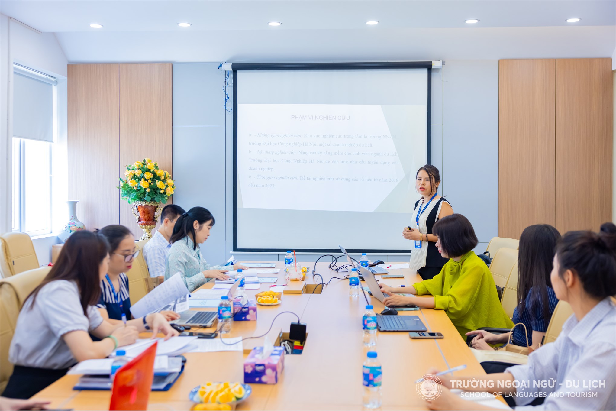 Nghiệm thu đề tài nghiên cứu khoa học: “Nâng cao kỹ năng mềm cho sinh viên ngành du lịch, Trường Đại học Công nghiệp Hà Nội để đáp ứng nhu cầu tuyển dụng của doanh nghiệp”