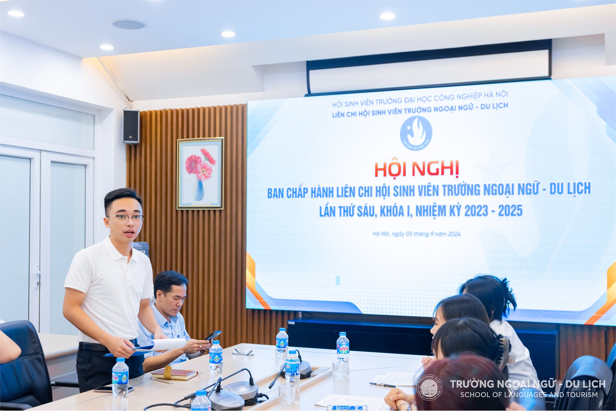 Hội nghị Ban Chấp hành Liên chi Hội Sinh viên Trường Ngoại ngữ - Du lịch lần thứ 6, khóa I, nhiệm kỳ 2023-2025