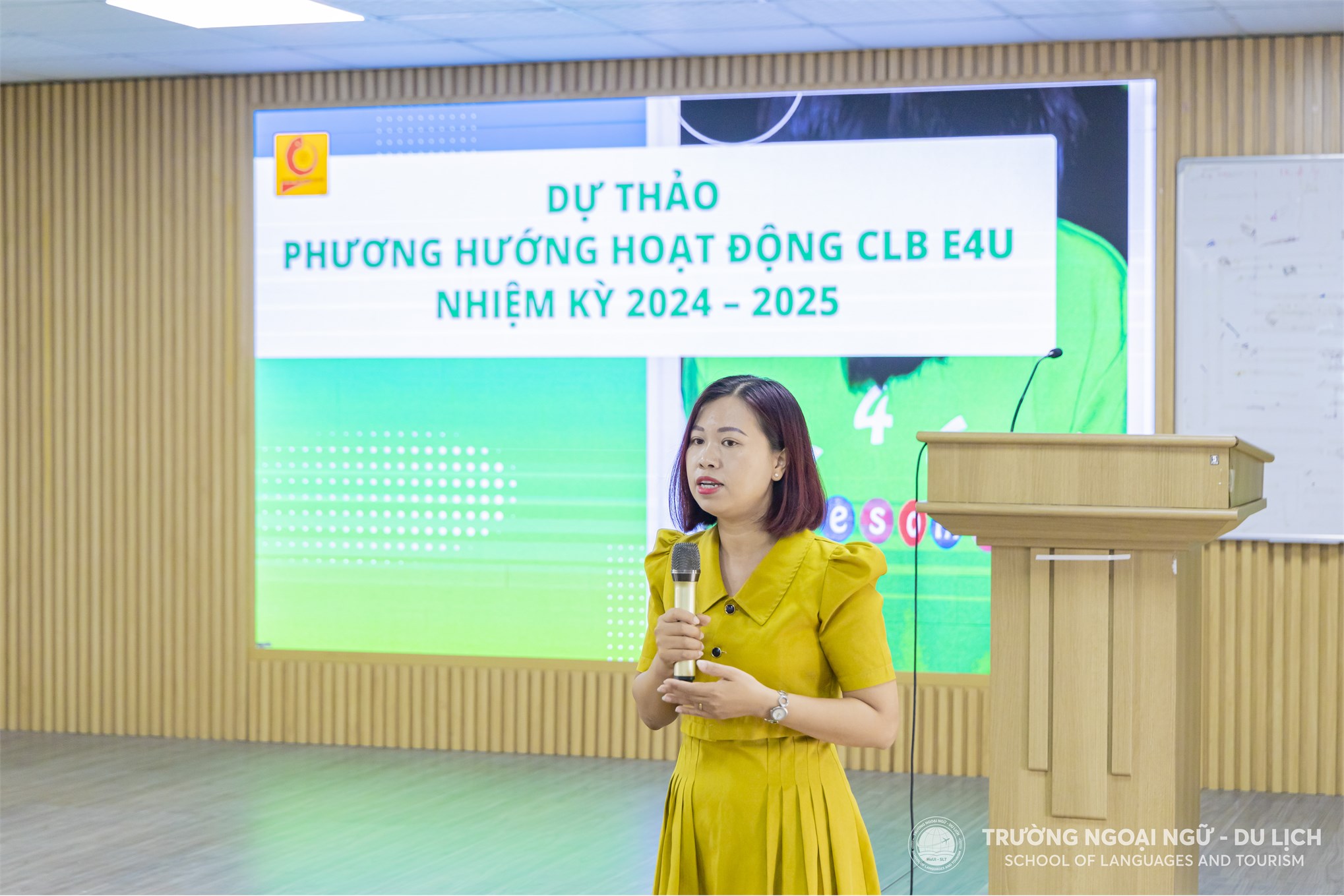 Hội nghị Hiệp thương Câu lạc bộ Tiếng Anh E4U, Trường Ngoại ngữ - Du lịch, nhiệm kỳ 2024 - 2025