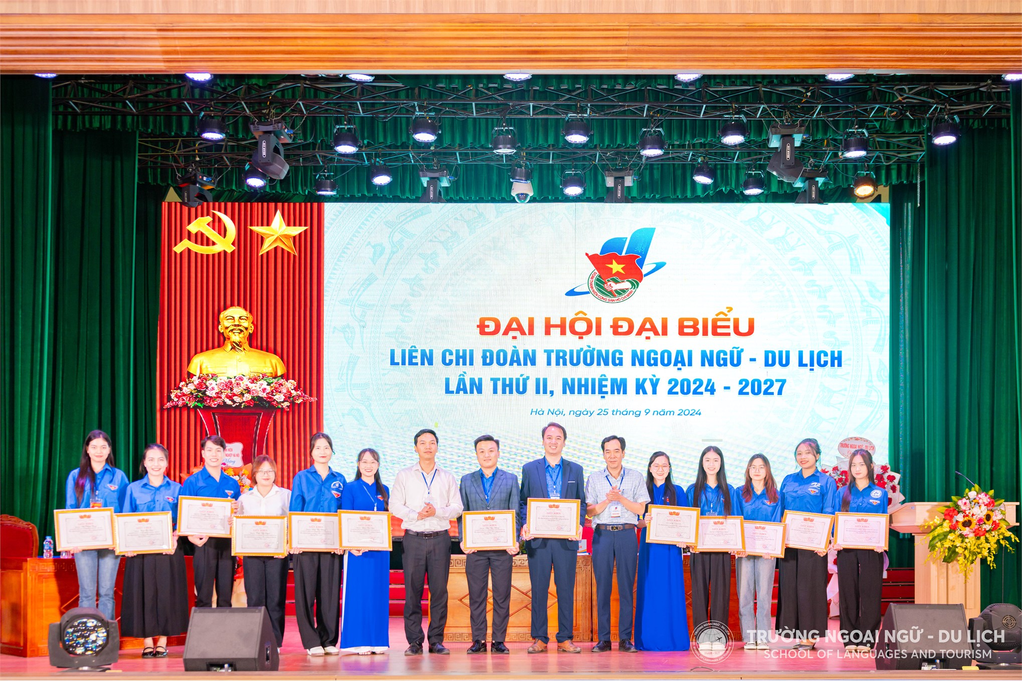 Đại hội đại biểu Liên chi Đoàn Trường Ngoại ngữ - Du lịch, Trường Đại học Công nghiệp Hà Nội lần thứ II, nhiệm kỳ 2024 - 2027