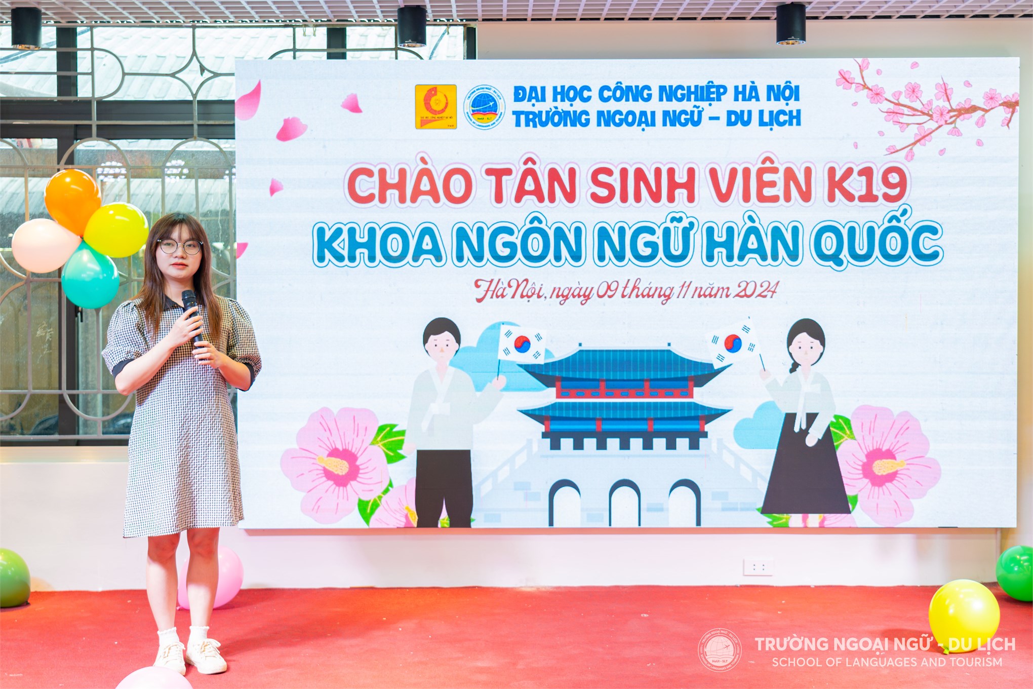 Chào tân sinh viên khoa Ngôn ngữ Hàn Quốc, Trường Ngoại ngữ - Du lịch, Trường Đại học Công nghiệp Hà Nội