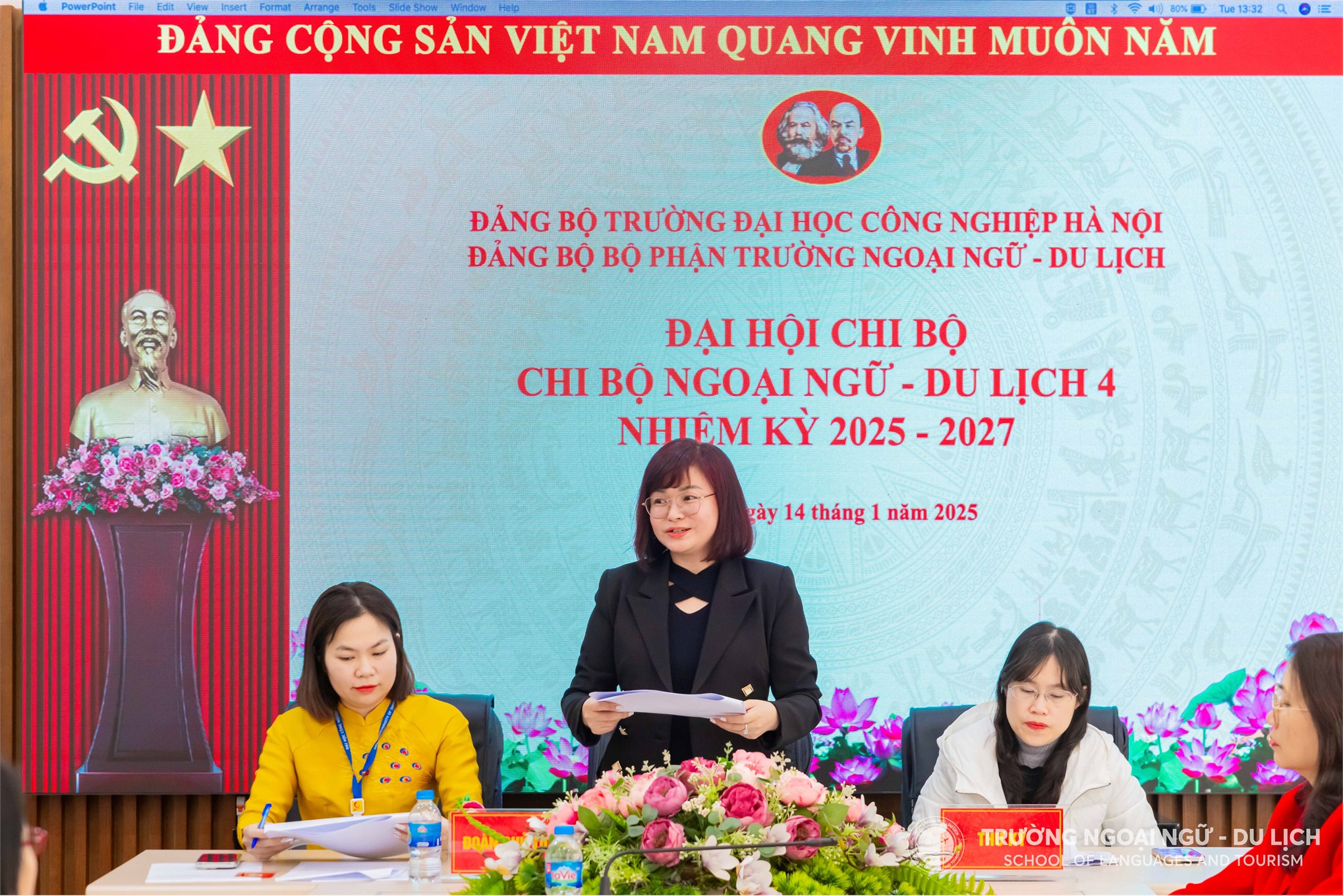 Đại hội các Chi bộ thuộc Đảng bộ bộ phận Trường Ngoại ngữ - Du lịch, nhiệm kỳ 2025 - 2027