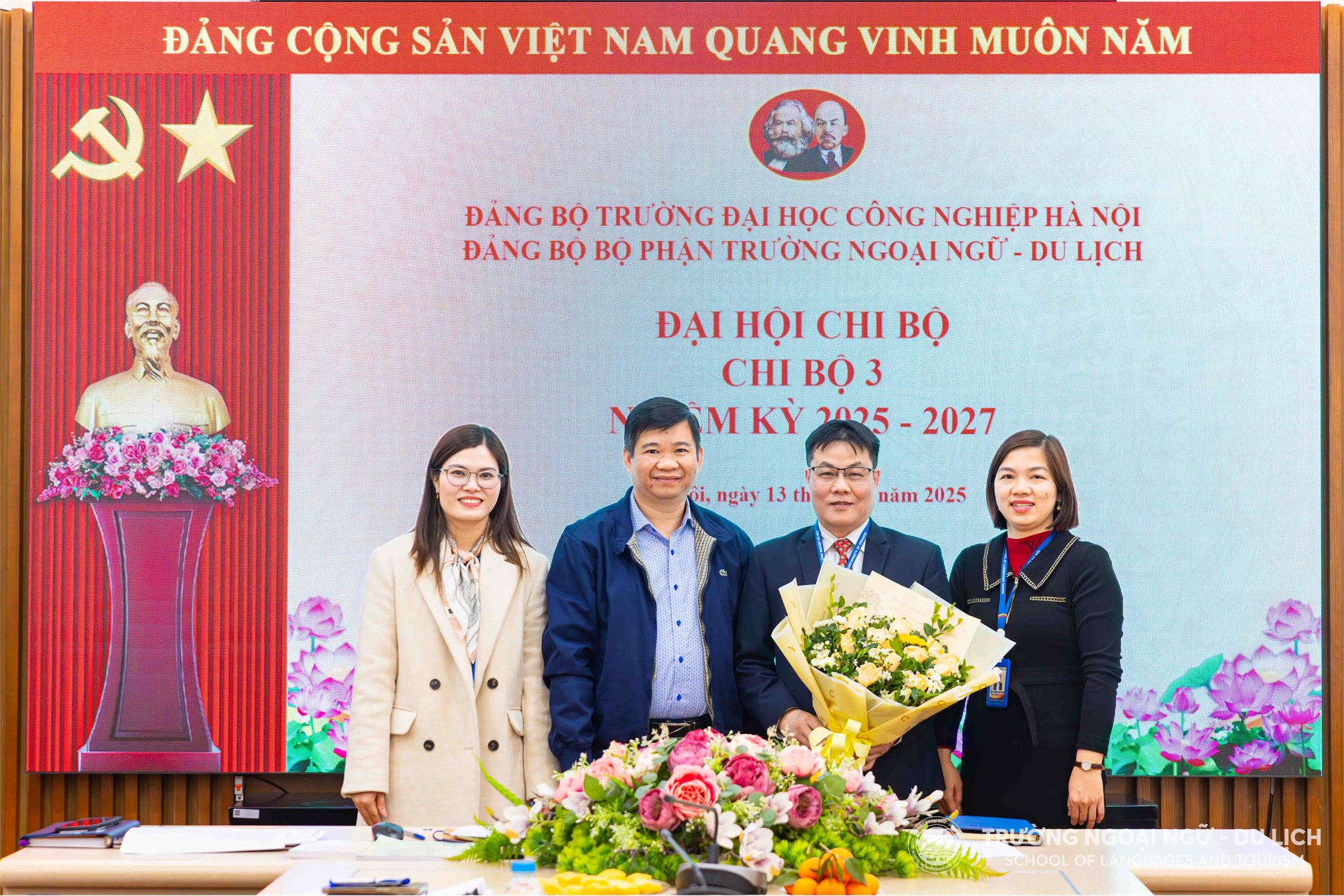 Đại hội các Chi bộ thuộc Đảng bộ bộ phận Trường Ngoại ngữ - Du lịch, nhiệm kỳ 2025 - 2027