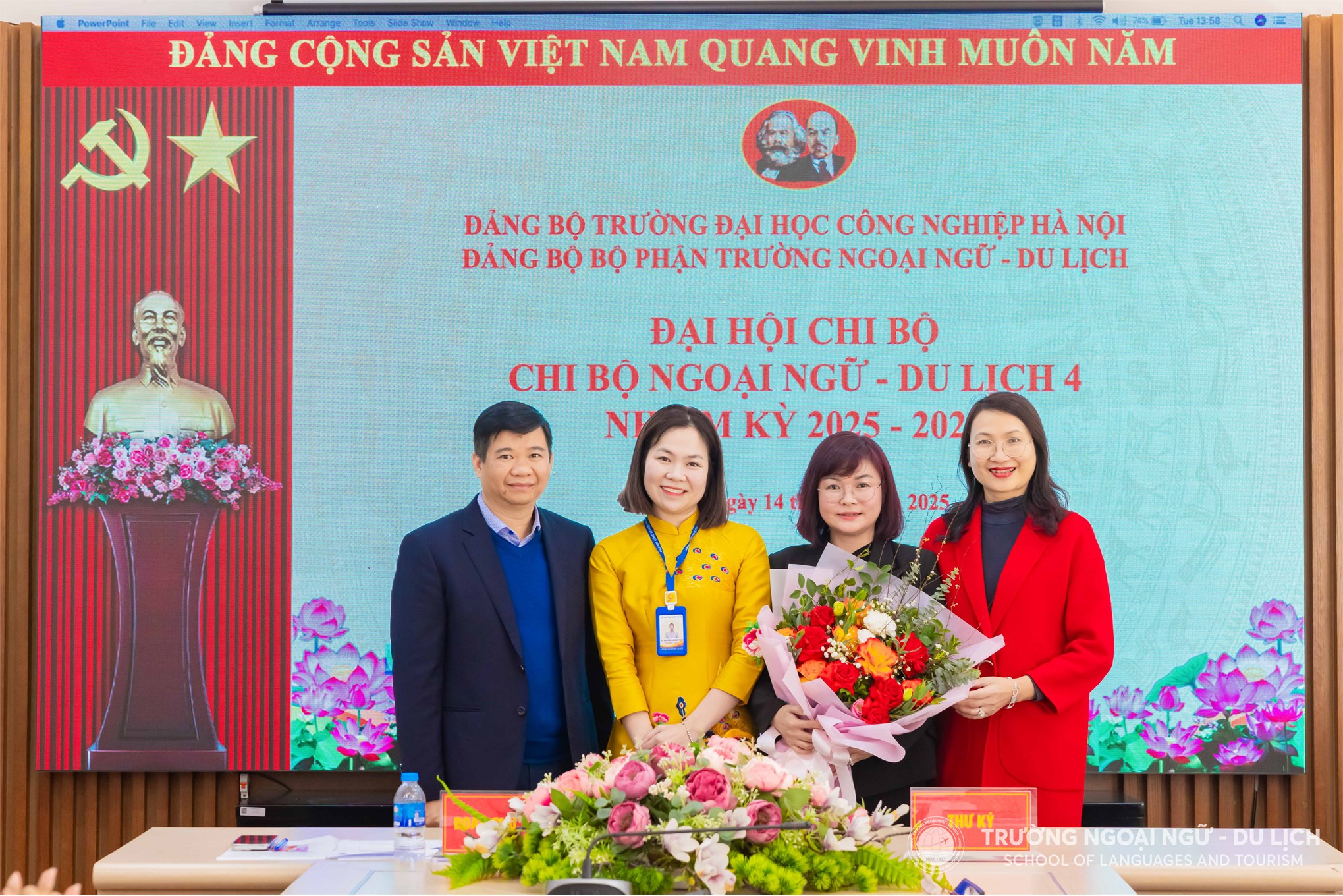 Đại hội các Chi bộ thuộc Đảng bộ bộ phận Trường Ngoại ngữ - Du lịch, nhiệm kỳ 2025 - 2027