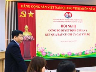 Công bố Quyết định chuẩn y chức danh Bí thư, Phó Bí thư, Chi ủy viên các Chi bộ thuộc Đảng bộ bộ phận Trường Ngoại ngữ - Du lịch, nhiệm kỳ 2025 - 2030