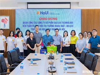 Trường Ngoại ngữ – Du lịch mở rộng hợp tác với Saltlux Technology trong lĩnh vực AI và ngôn ngữ