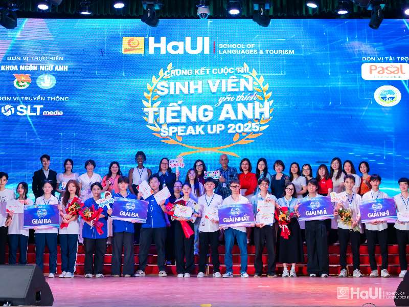 Speak Up 2025: Sân chơi nâng cao năng lực tiếng Anh cho sinh viên HaUI
