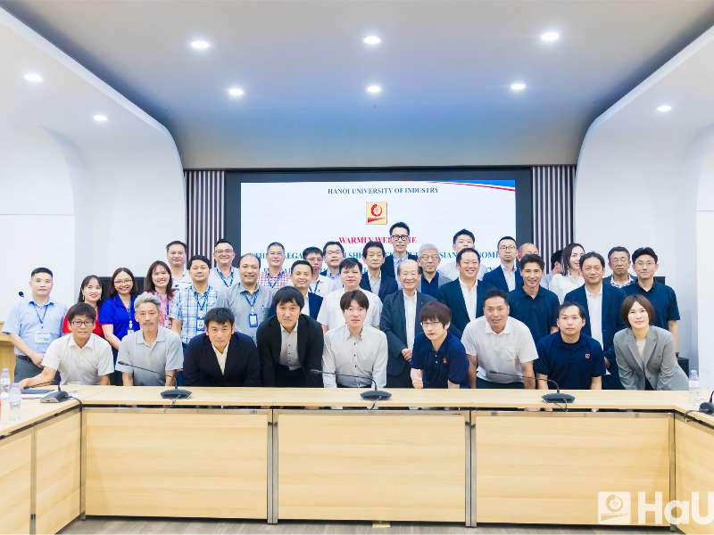 HaUI mở rộng hợp tác với Hiệp hội Nghiên cứu Kinh tế Châu Á và các doanh nghiệp Nhật Bản