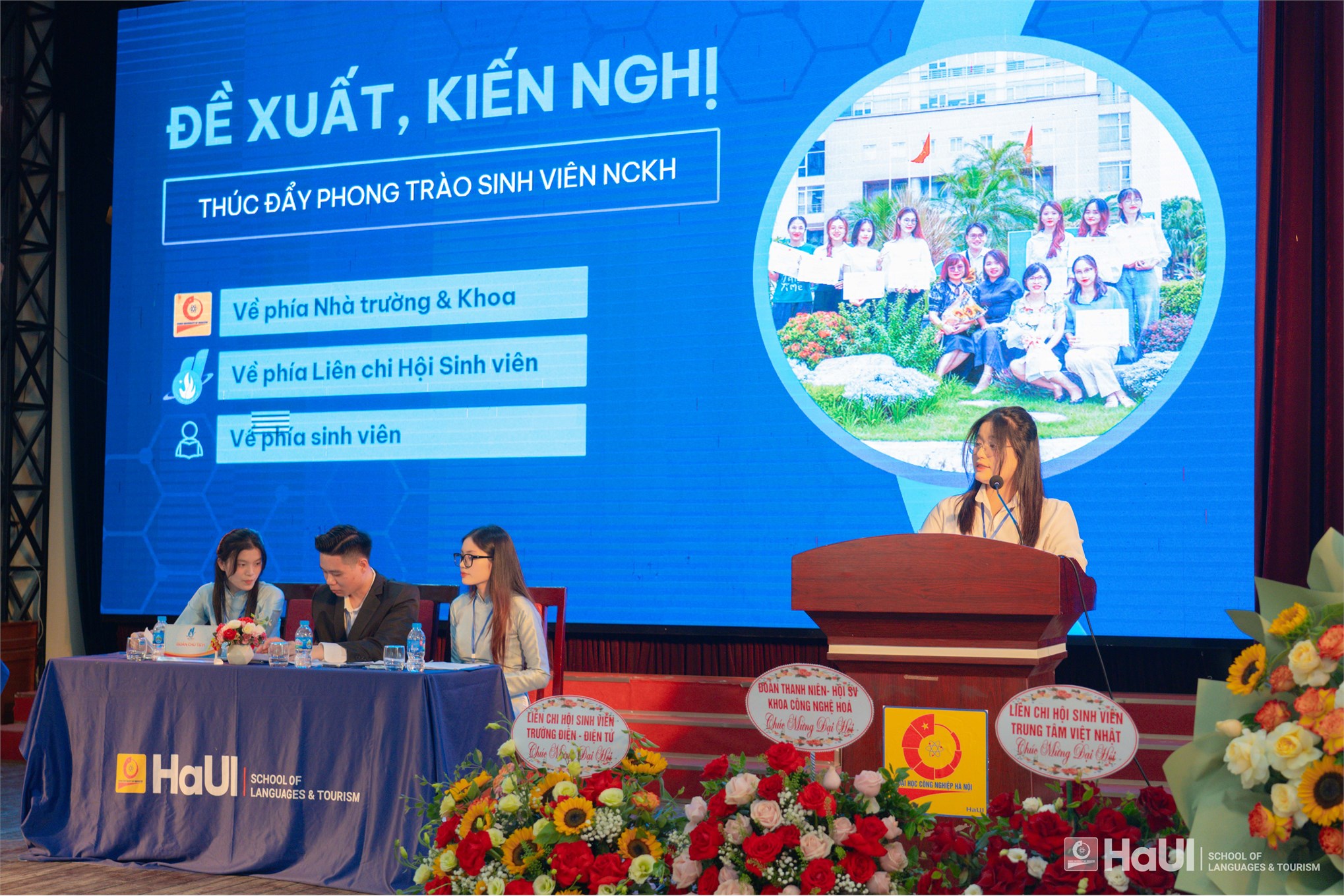 Đại hội đại biểu Liên chi Hội Sinh viên Trường Ngoại ngữ - Du lịch, Đại học Công nghiệp Hà Nội lần thứ II, nhiệm kỳ 2025 - 2028