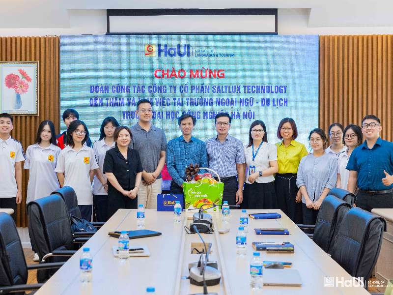 Trường Ngoại ngữ – Du lịch mở rộng hợp tác với Saltlux Technology trong lĩnh vực AI và ngôn ngữ