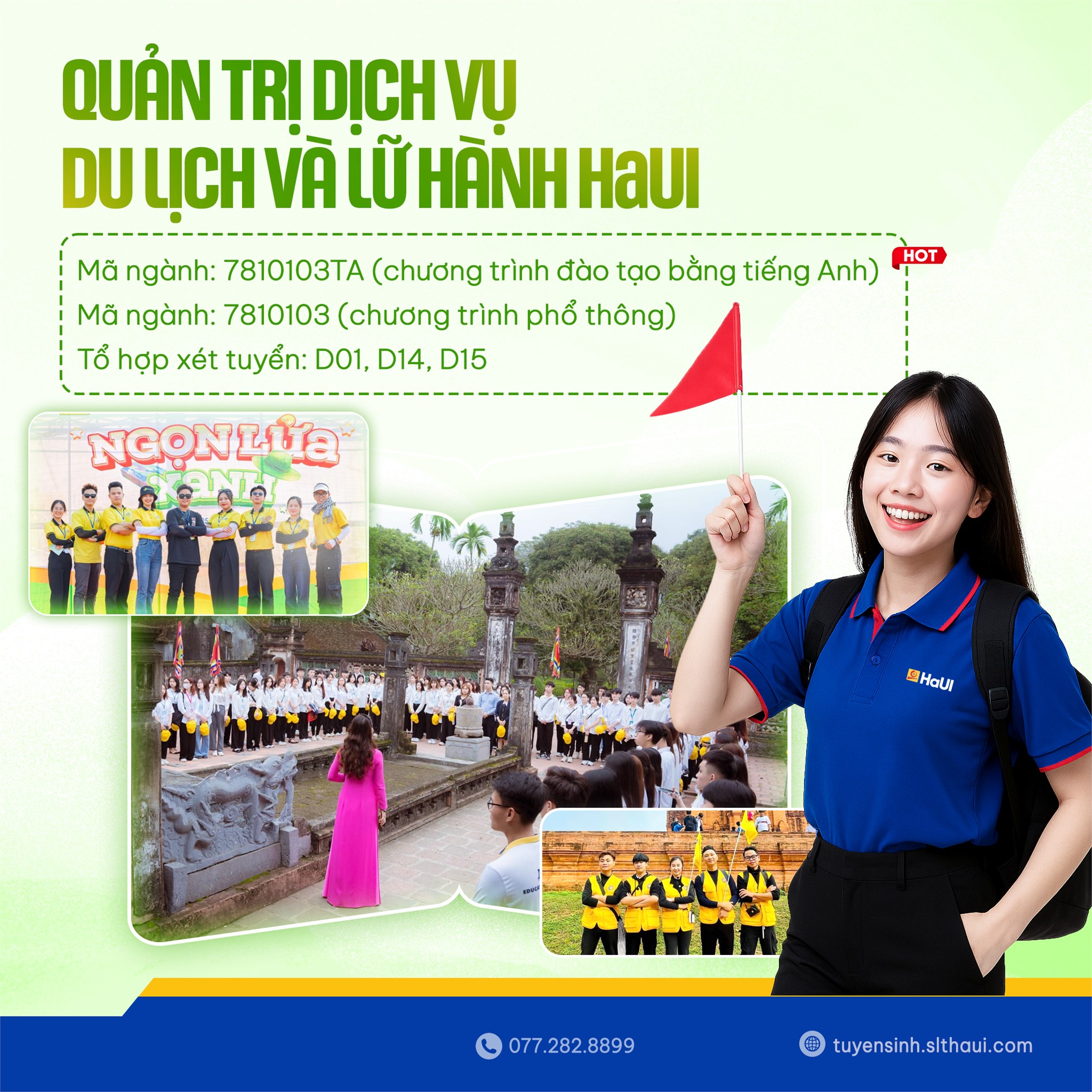 Ngành Quản trị Dịch vụ Du lịch và Lữ hành – Kiến tạo nguồn nhân lực chất lượng cho ngành công nghiệp không khói