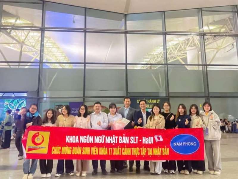 Sinh viên K17 Khoa Ngôn ngữ Nhật Bản lên đường thực tập tại Nhật Bản