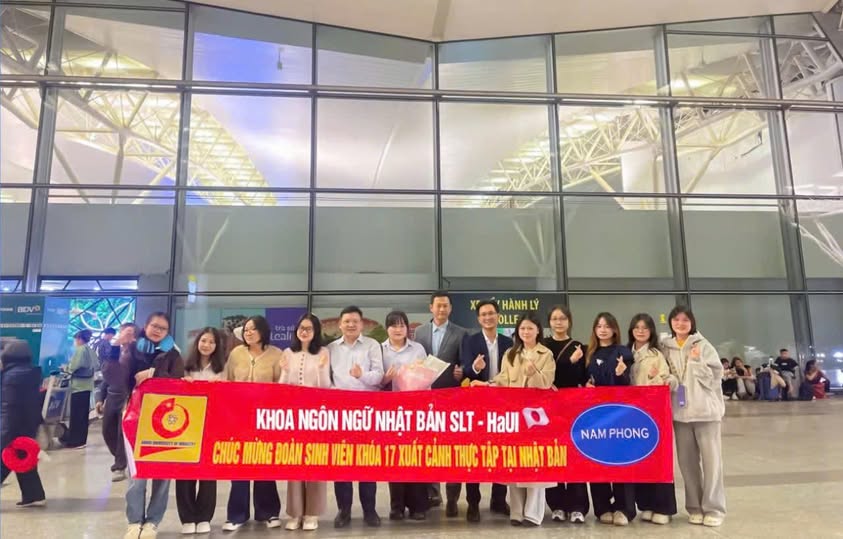 Sinh viên K17 Khoa Ngôn ngữ Nhật Bản lên đường thực tập tại Nhật Bản