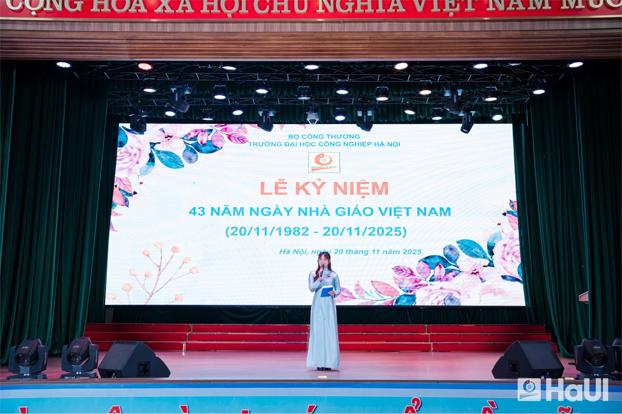 Sinh viên Trường Ngoại ngữ - Du lịch khẳng định tài năng tại cuộc thi HaUI MC Star 2025