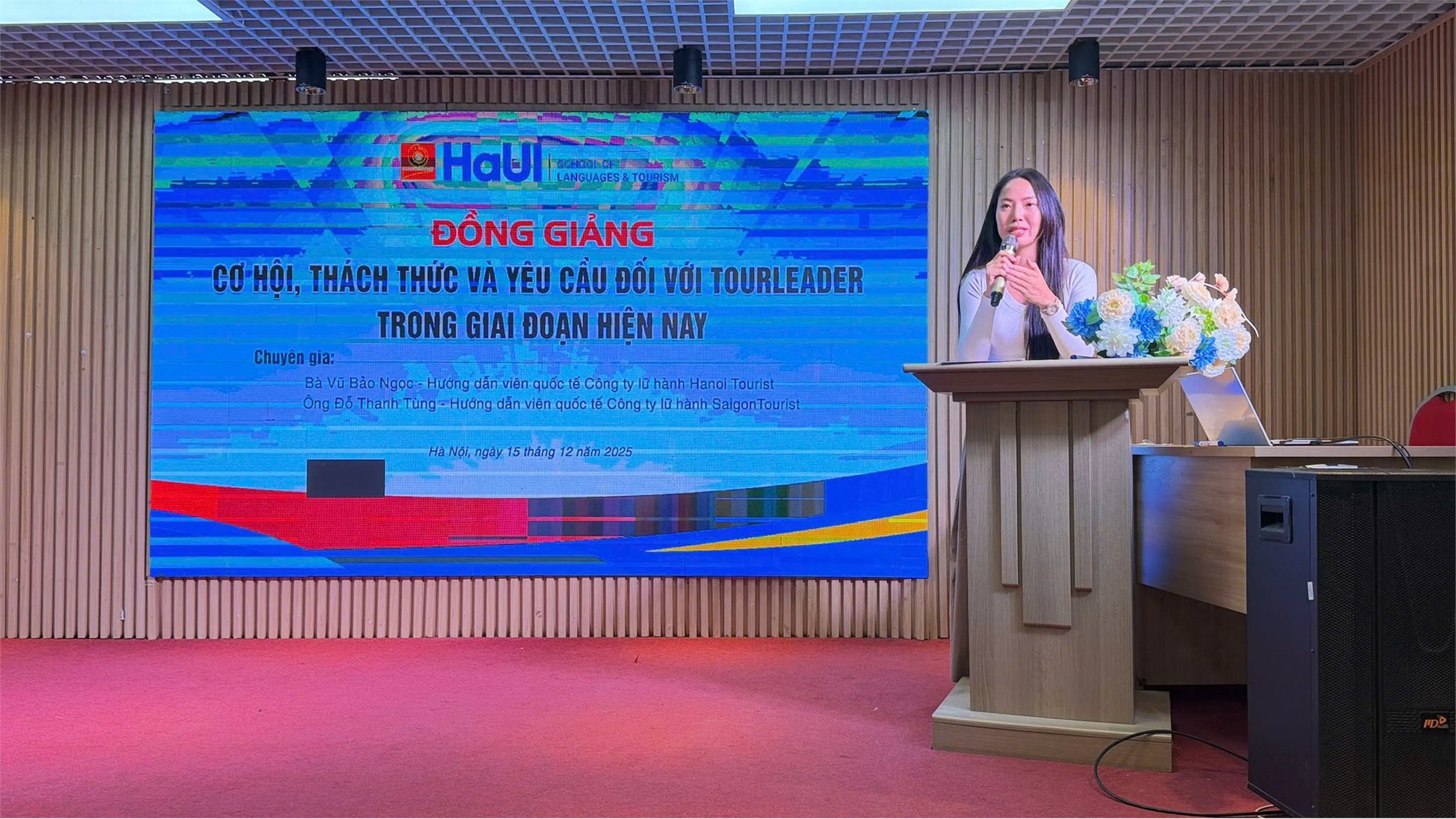 Buổi đồng giảng `Cơ hội, thách thức và những yêu cầu đối với Tourleader trong giai đoạn hiện nay`