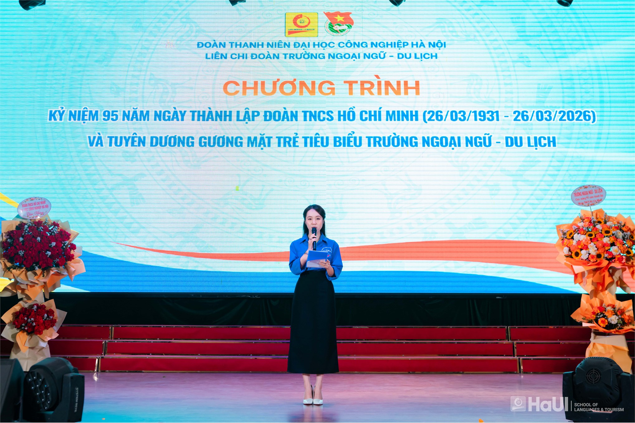 Kỷ niệm 95 năm Ngày thành lập Đoàn TNCS Hồ Chí Minh và tuyên dương gương mặt trẻ tiêu biểu Trường Ngoại ngữ - Du lịch