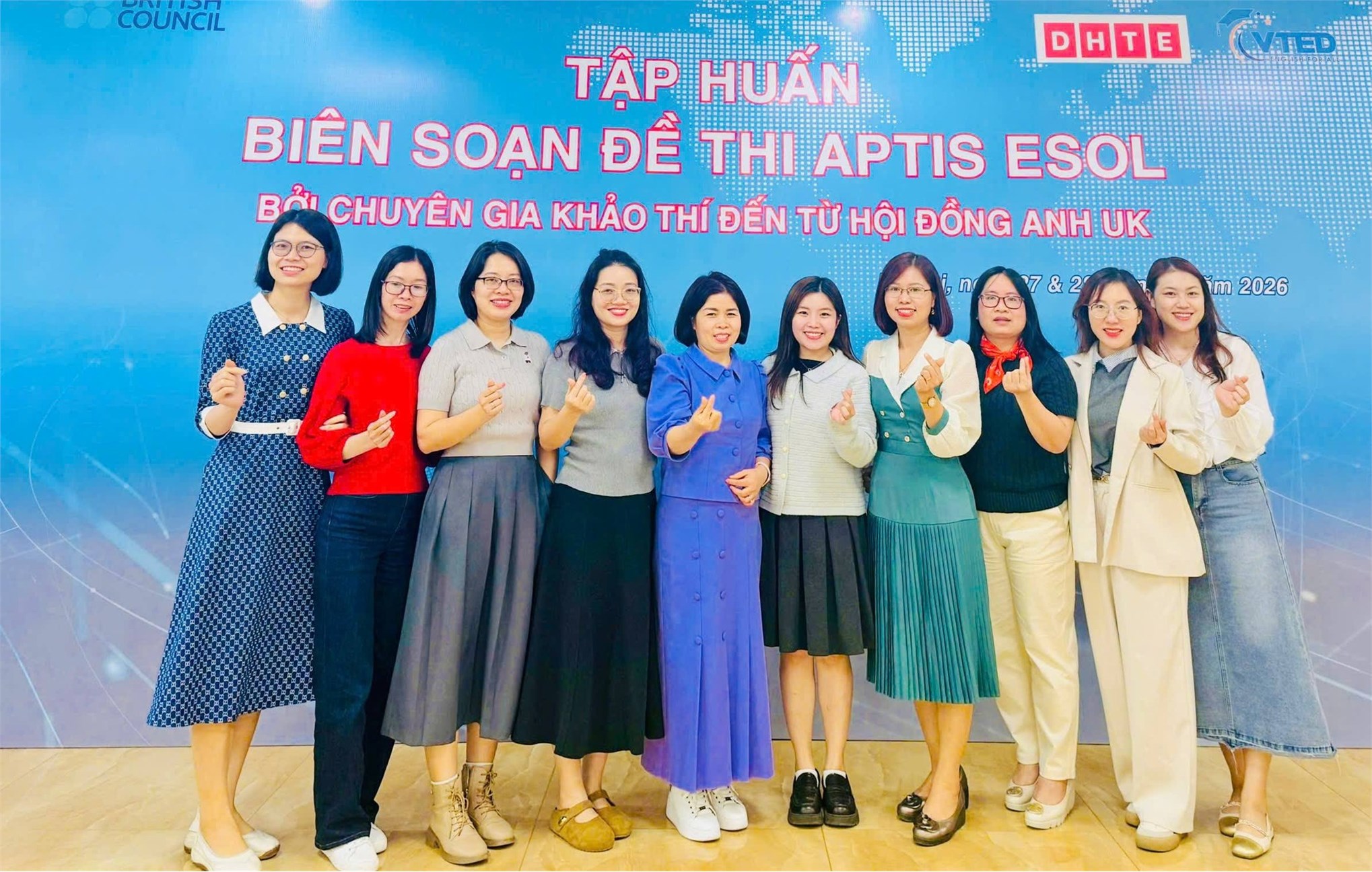 Giảng viên Khoa Ngôn ngữ Anh tham gia tập huấn biên soạn đề thi quốc tế Aptis ESOL