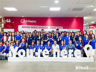 Sinh viên Khoa Ngôn ngữ Hàn Quốc tham quan, trải nghiệm thực tế tại Công ty TNHH LG Display Việt Nam Hải Phòng