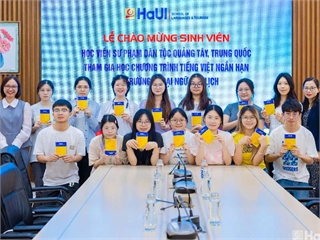 Trường Ngoại ngữ - Du lịch khai giảng khóa học Tiếng Việt ngắn hạn dành cho học viên Quảng Tây, Trung Quốc
