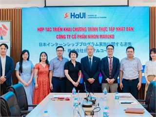 Trường Ngoại ngữ - Du lịch làm việc với Công ty Cổ phần Nihon Maruko về chương trình thực tập Nhật Bản cho sinh viên