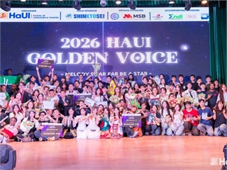 Sôi động đêm Chung kết cuộc thi Giọng hát hay ngoại ngữ “HaUI Golden Voice” 2026