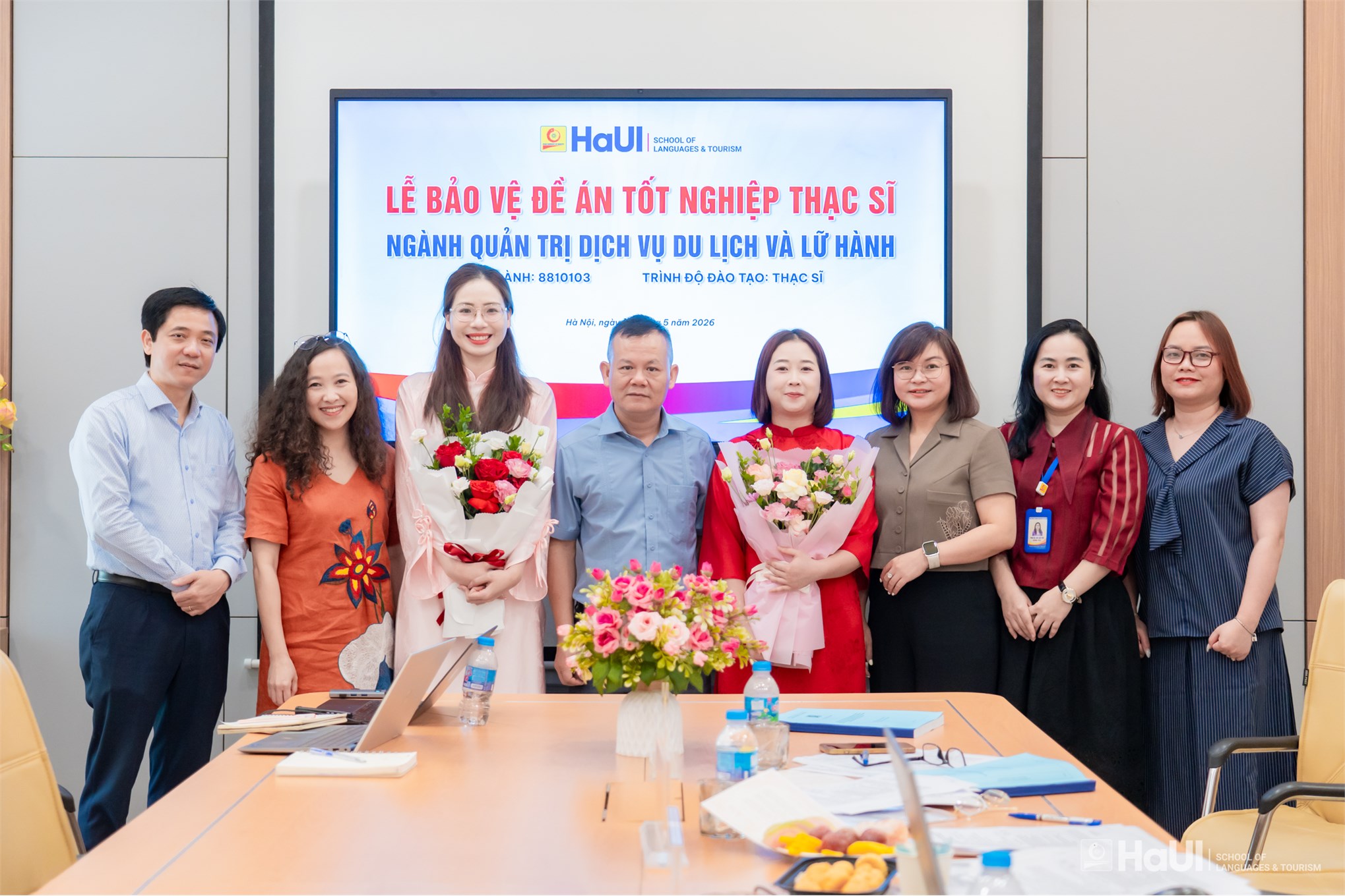 Học viên cao học ngành Quản trị dịch vụ du lịch và lữ hành khóa đầu tiên bảo vệ thành công Đề án tốt nghiệp Thạc sĩ